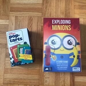 Card games x2 - Exploding Minions + Kellogg’s Pop Tarts Games - BNIB